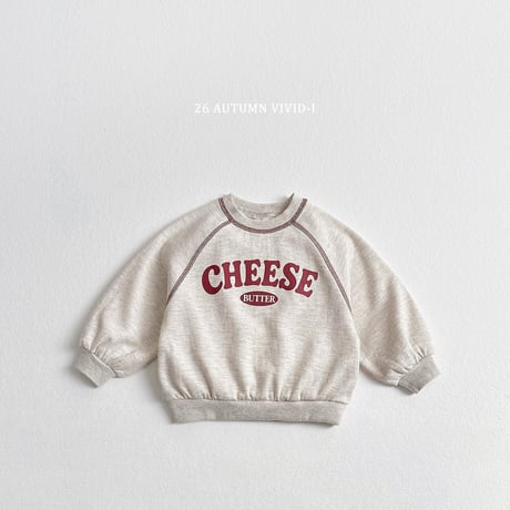 vividi/128. cheese stitch man-to-man JS-JM