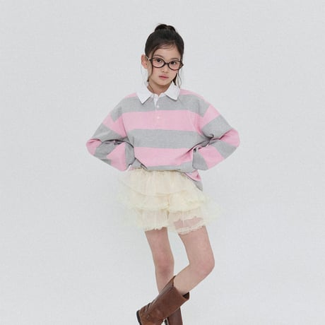 forkchips/30. pastel shirts collar T-shirt JS-JXL