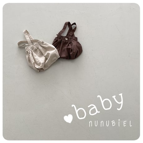 nunubiel/18. cool suspender romper S-L