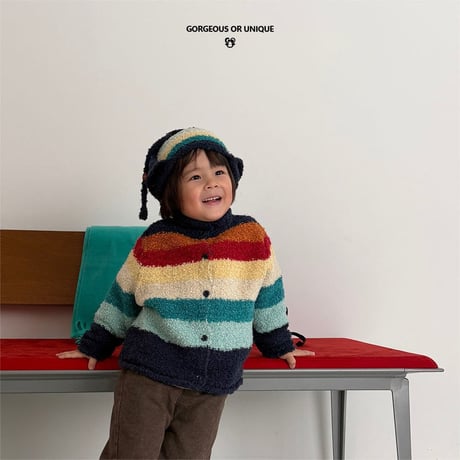 gou/101. colorfully cardigan XS(2-3Y)-XL(6-7Y)