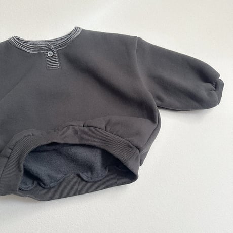minirobe/11. popo placket sweatshirt S-XL