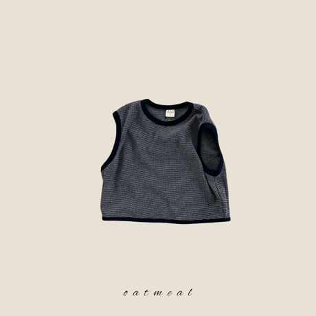 oatmeal/6. waffle vest XS-XL