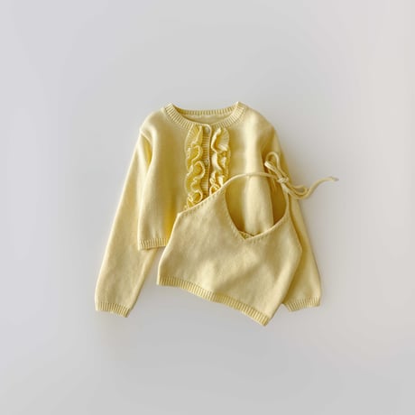 urbanrabbit/39. Frill Layered Knit Set S-XL