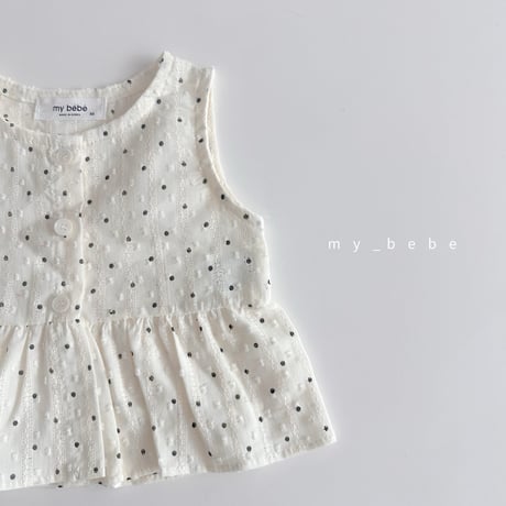 mybebe/23. snow flower sleeveless blouse XS-XL
