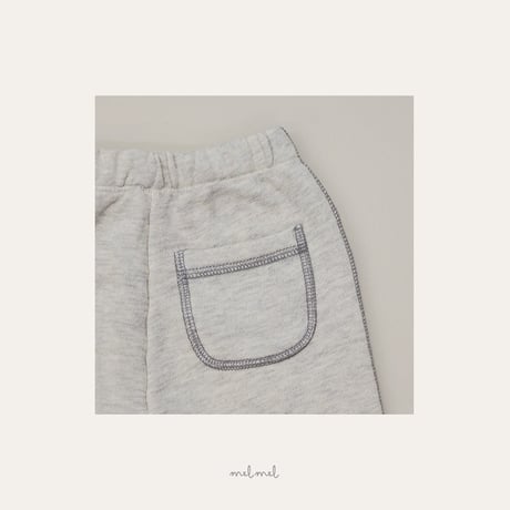 melmel/9. Stitched straight pants XXS-XL