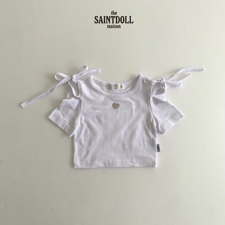 saintdoll/23. shoulder open T-shirt S-XL