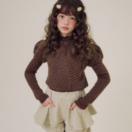 forkchips/33. bunny puff knit M-XL