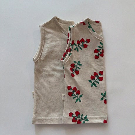 aosta/37. Linen sleeveless T S-2XL