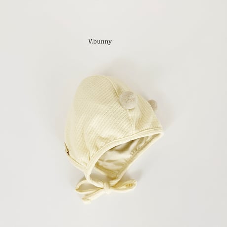 vbunny/59. pompom bonnet hat FREE(43-47CM)