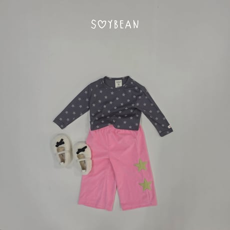 soybean/131. plan ) star wide pants XS-XL