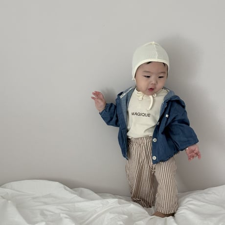 lalaland/82. bebe denim shirring hood 12M-18M