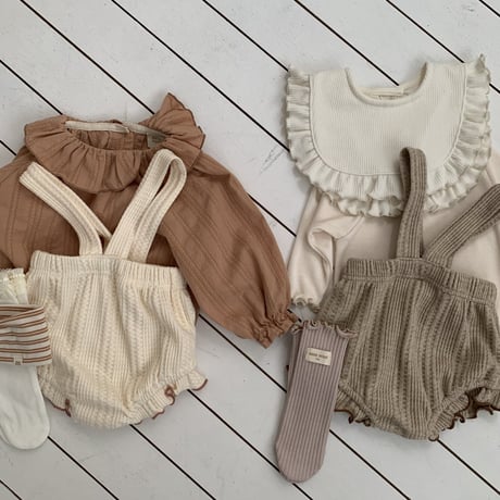 bebeholic/17. easy waffle overalls bloomer S-L