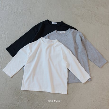 monatelier/31. lead long T-shirt S-2XL