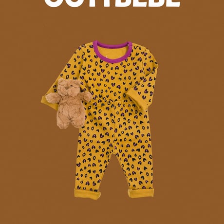 oottbebe/21. heart leopard inner wear XS(0-1Y)-XL(4-5Y)