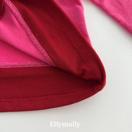 ellymolly/135. rolling two color T-shirt 5-11