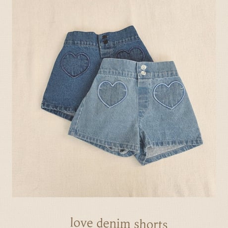 monatelier/3. love shorts denim S-2XL