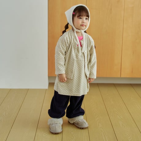 hans/13. velvet dot cardigan XXS-JS