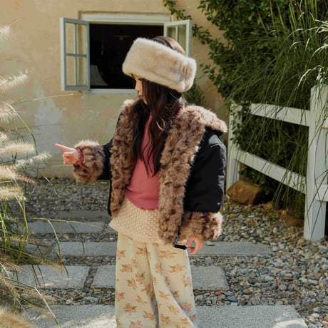 urbanrabbit/13. Knit Layered Floral Pants JS-JM