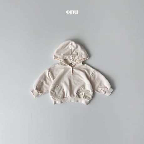 onu/43. pocket hood man-to-man XS-XL