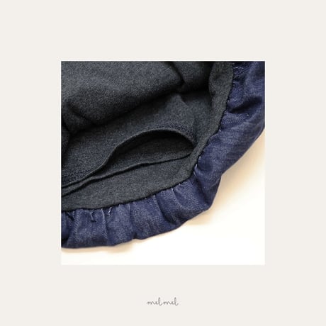 melmel/12. Balloon denim skirt XXS-XL