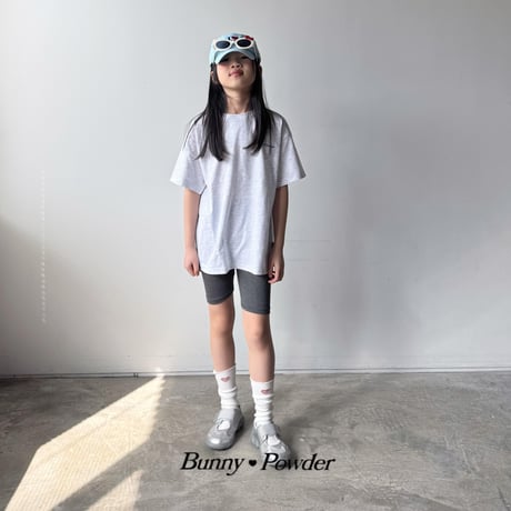bunnypowder/85. bunny half t T-shirt S-XL