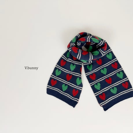 vbunny/29. two two heart muffler FREE(130CM_18CM)