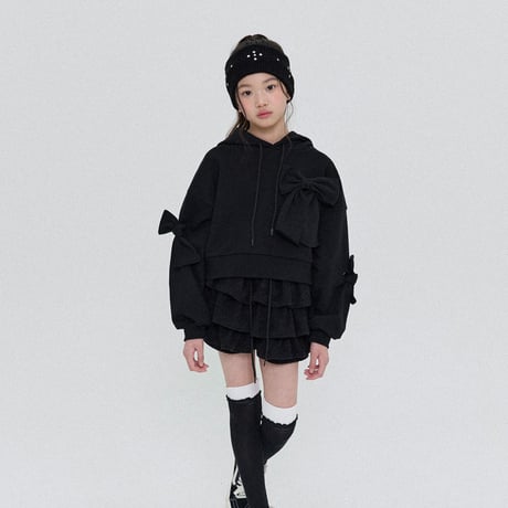 forkchips/23. loss ribbon hood T-shirt M-XL