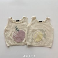 aosta/19. Knit Fruit Vest S(1-2Y)-L(3-5Y)