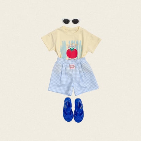 oottbebe/72. baguette check pants XS(1-2Y)-XL(6-7Y)