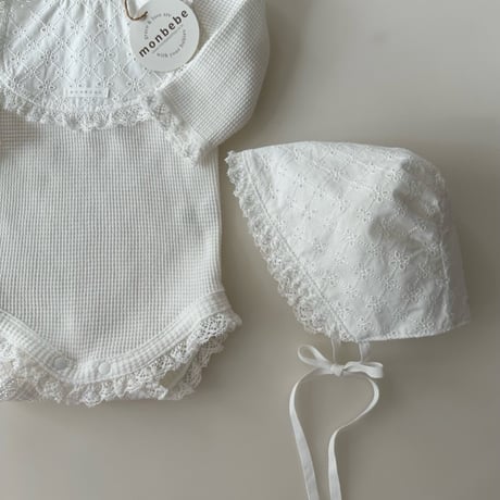 monbebe/35. bebe lace bonnet FREE(0-12M)