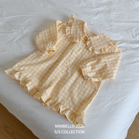 ninibello/51. shushu check one-piece XS-XL