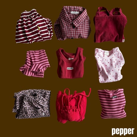 pepper/32. soft dot T-shirt XS-XL