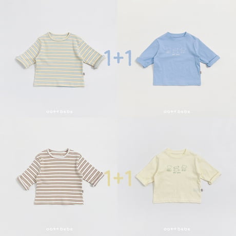 oottbebe/14. sei otte 1 + 1 ( kids ) T-shirt XS(1-2Y)-XL(6-7Y)