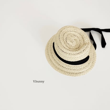 vbunny/67. black ribbon hat FREE(48-52CM)