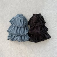 urbanrabbit/15. Frill Tiered Long Skirt JS-JM