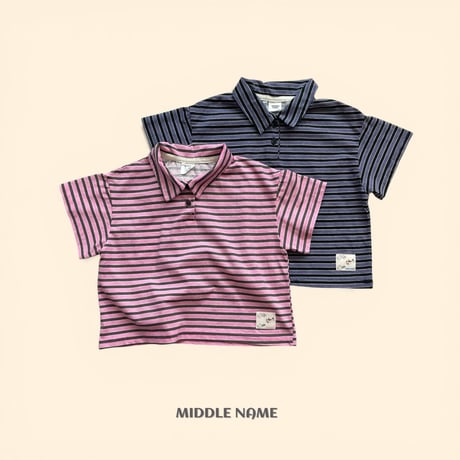 middlename/67. patch collar T-shirt S-XL