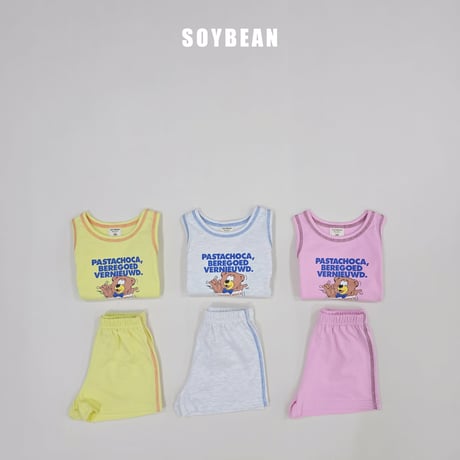 soybean/166. plan ) bear vintage updown set JS-JM