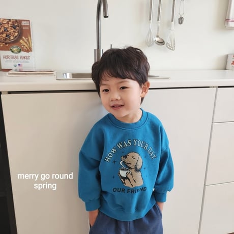 merrygoround/38. friend man-to-man XS-2XL