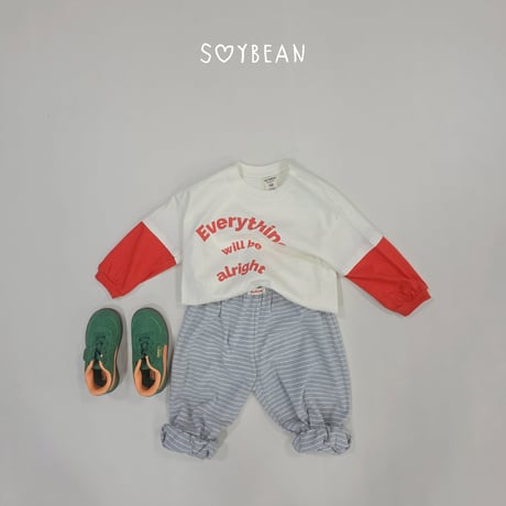 soybean/36. plan ) stripe bullon jogger XS-XL