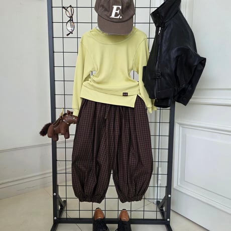 ellymolly/56. autumn gri bullon pants 5-11