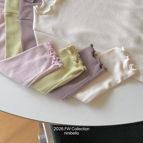 ninibello/6. Soft Frill T-shirt XS-XL