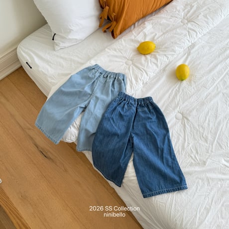 ninibello/113. aide denim pants XS-XL