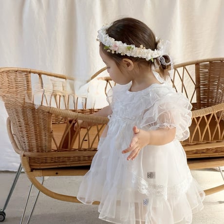 aiai/1. white angel syasya cardigan set one-piece S(6M-2Y)-XL(4-5Y)