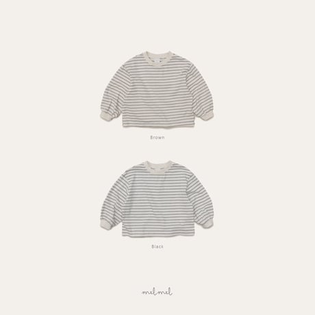 melmel/13. Lip Stripe T-shirt XXS-XL