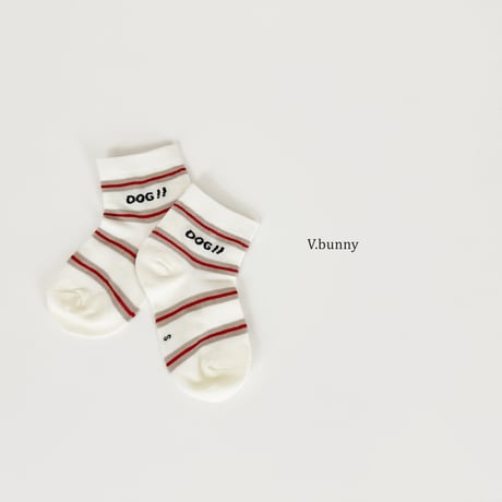vbunny/16. red line socks set S(130-150)-L(180-210)
