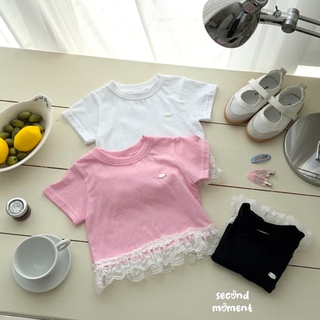 secondmoment/39. vella lace T-shirt S-XL