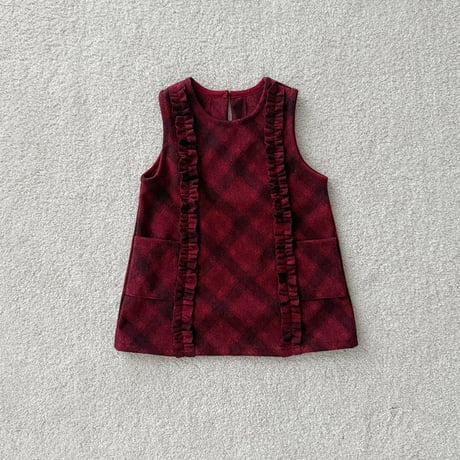 urbanrabbit/24. Check Frill Dress XS-XL