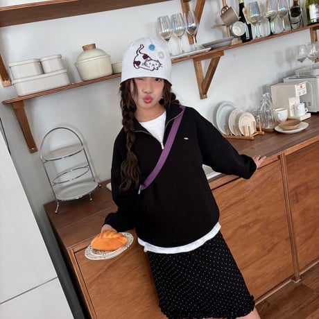 matilda/78. half knit zipup 5-13