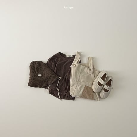 amigo/7. corduroy two color overalls  XS-XL