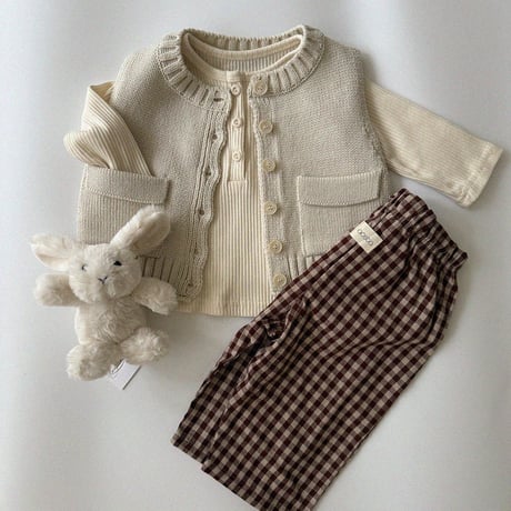 aosta/54. [Caramel??Check Pants]?? S-2XL